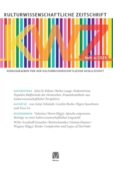 Paperback Kulturwissenschaftliche Zeitschrift 4/2025 [German] Book