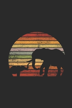 Elephant Sunset: Animal Lover Gift Idea - Blank Lined Notebook / Journal (6 X 9 -120 Pages)