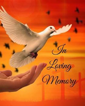 In Loving Memory : 8 X 10 - 2 Column White Paper - Funeral Guest Book, Memorial Service, Sign in Book