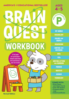 Paperback Brain Quest Workbook: Pre-K Revised Edition Book