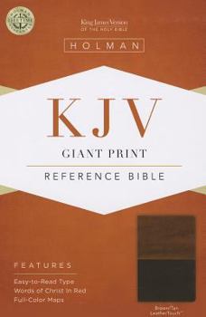 Imitation Leather Giant Print Reference Bible-KJV [Large Print] Book