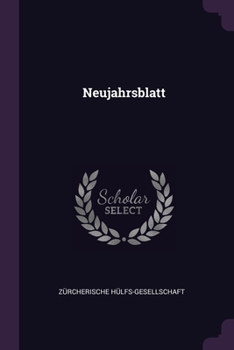 Paperback Neujahrsblatt Book