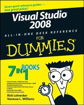 Paperback Visual Studio 2008 All-In-One Desk Reference for Dummies Book