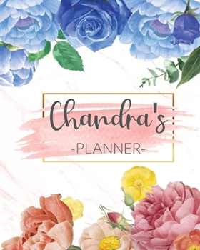 Chandra's Planner: Monthly Planner 3 Years January - December 2020-2022 | Monthly View | Calendar Views Floral Cover - Sunday start