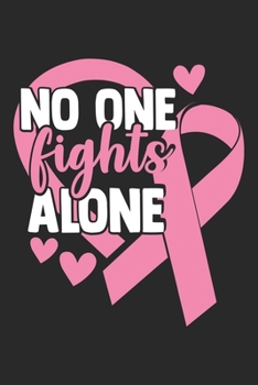No One Fighter Alone: The best lined journal gift for those People who are fighting with Cancer and Breast Cancer.