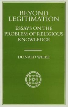 Hardcover Beyond Legitimation: Essays on the Problem of Religious Knowledge Book