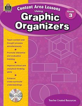 Paperback Content Area Lessons Using Graphic Organizers, Grade 3 Book