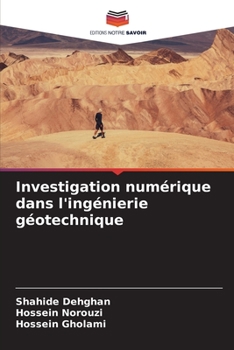 Paperback Investigation numérique dans l'ingénierie géotechnique [French] Book