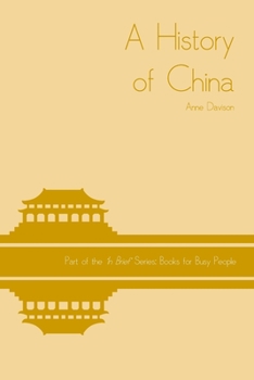 Paperback A History of China Book