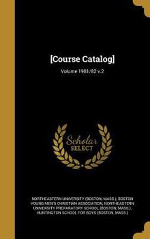 Hardcover [Course Catalog]; Volume 1981/82 V.2 Book