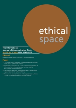 Paperback Ethical Space Vol. 19 Issue 1 Book