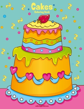 Paperback Cakes Coloring Book 1 Book