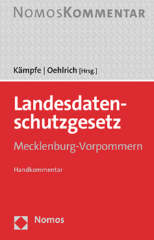 Hardcover Landesdatenschutzgesetz Mecklenburg-Vorpommern: Handkommentar [German] Book