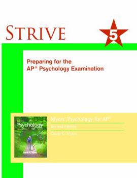 Paperback Strive for 5: Preparing for the AP Psychology Examination Book