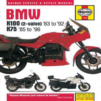 Hardcover BMW K100 (2-valve) '83 to '92 & K75 '85 to '96 Service and Repair Mainual Book