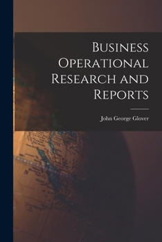 Paperback Business Operational Research and Reports Book