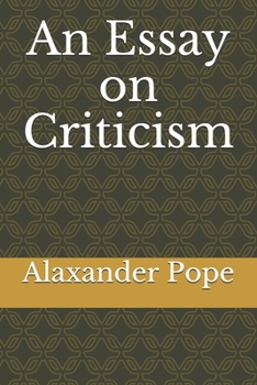An Essay on Criticism