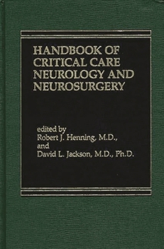 Hardcover Handbook of Acute Critical Care Neurology Book