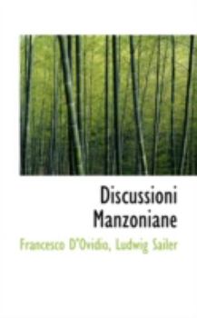 Hardcover Discussioni Manzoniane Book
