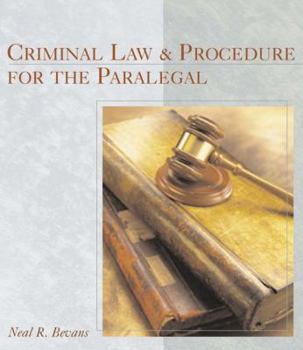 Paperback Criminal Law and Procedure for the Paralegal Book