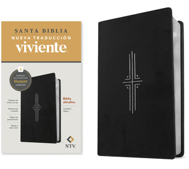 Biblia ultrafina NTV, con Filament (SentiPiel, Negro, Letra Roja) (Spanish Edition)