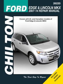 Paperback Ford Edge and Lincoln MKX 2007-2014 Chilton Repair Manual Book