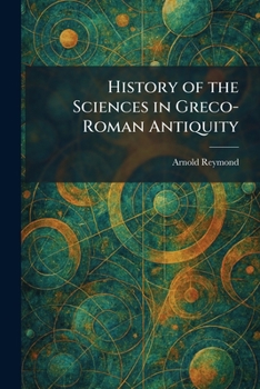 Paperback History of the Sciences in Greco-Roman Antiquity Book