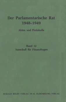Hardcover Ausschuß Für Finanzfragen [German] Book