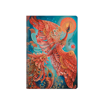 Paperback Firebird A5 Dot Grid Cahier Notebook, 80pg, 100gsm by Paperblanks (Birds of Happiness) Book