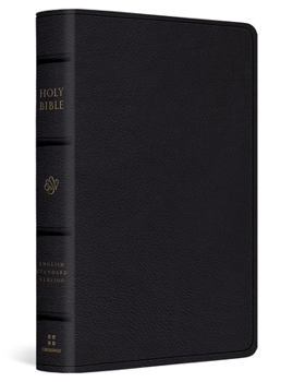 Leather Bound ESV Large Print Bible (Top Grain Leather, Black) Book