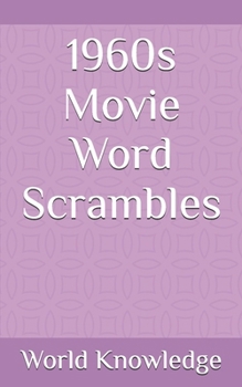 Paperback 1960s Movie Word Scrambles Book