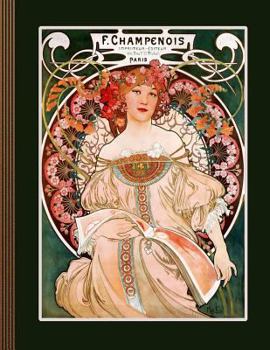 F. Champenois Paris: Journal (Large) - Ruled Lined Paper Writing and Journaling Book - Vintage Art Nouveau Alphonse Mucha