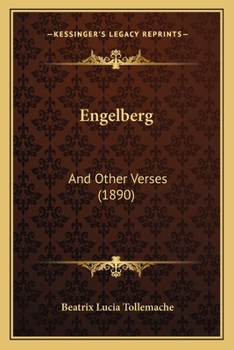 Paperback Engelberg: And Other Verses (1890) Book