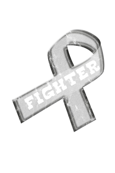 Paperback Fighter: Silver Ribbon Awareness Food Meal Planner Undated Journal 6"x9" 120 pages Book