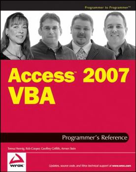 Paperback Access 2007 VBA Programmer's Reference Book