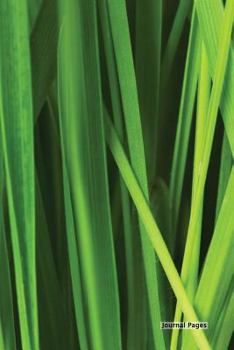 Journal Pages - Green Grass (Decorative)(Unruled): 6" x 9", Classic Notebook- Unlined Plain Journal,for Notes,sketches, 100 Pages