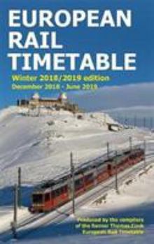 Paperback European Rail Timetable Winter 2018-2019 Edition Book
