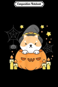 Composition Notebook: Kawaii Shiba Inu Dog Pumpkin Japanese Anime Halloween Gift Journal/Notebook Blank Lined Ruled 6x9 100 Pages