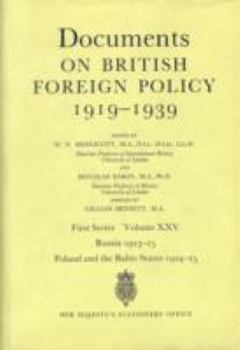 Hardcover Documents on British Foreign Policy, 1919-1939. First Series Book