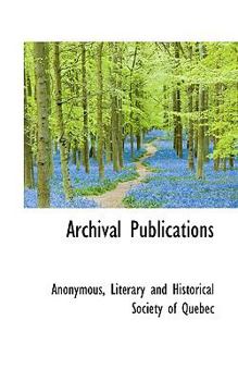Paperback Archival Publications Book