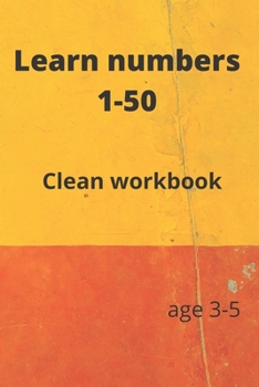 Paperback Learn numbers 1-50: Clean workbook Book