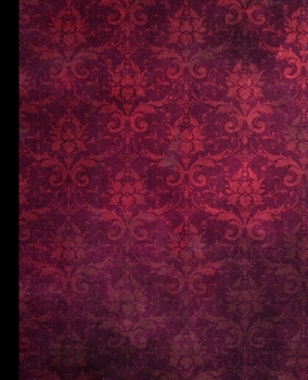 7.5" X 9.25" | COLLEGE RULE LINED | BLANK | 150 PAGE | NOTEBOOK: with a colorful vintage red trippy minimalist pattern design on the cover of this ... ledger/diaries/logbook/composition notebook