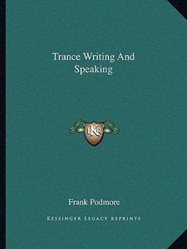 Paperback Trance Writing And Speaking Book