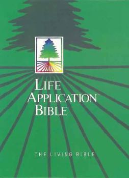 Hardcover Life Application Bible, Living Version-Black Bonded Leather Book