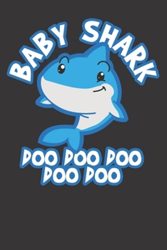 Notebook: Baby Shark 3rd Birthday Party Gift Dot Grid 6x9 120 Pages