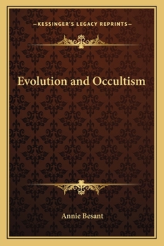 Paperback Evolution and Occultism Book