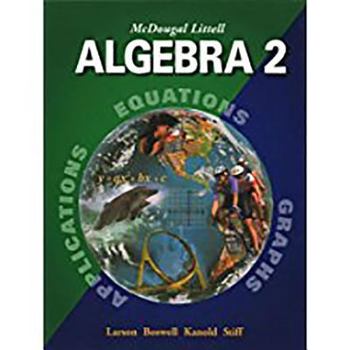 Hardcover McDougal Littell Algebra 2: Student Edition (C) 2004 2004 Book