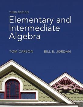 Hardcover Elementary and Intermediate Algebra Book
