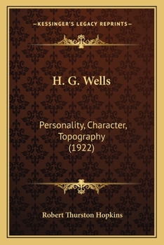 Paperback H. G. Wells: Personality, Character, Topography (1922) Book