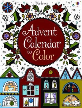 Board book Advent Calendar to Color Book